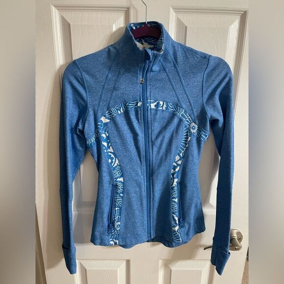 Lululemon Define Jacket Porcelaine/Beachy Floral White Porcelaine Periwi… - Picture 2 of 5